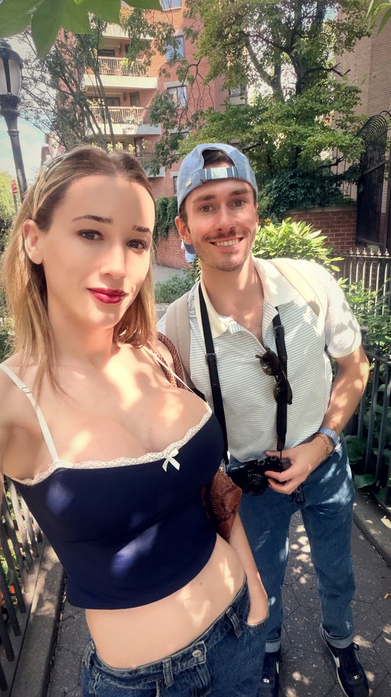 Lana with her photographer